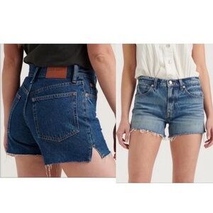 Lucky Brand lot Relaxed & Traveler Short medium wash raw hem distressed 10 / 30